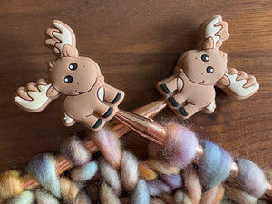 Knitting Needle Point Protectors - Moose